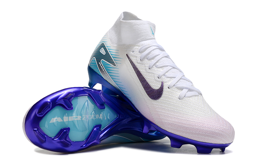 Mercurial AirZoom Calcio White taglio alto